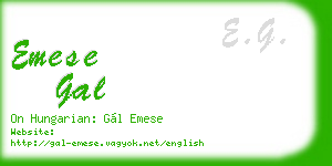 emese gal business card