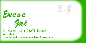 emese gal business card